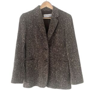 Max Mara Women's Black and Brown Tailored-jackets